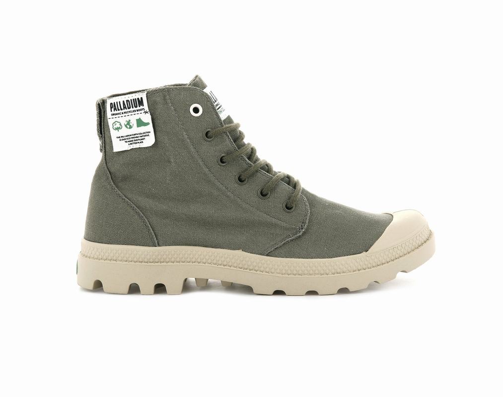 Botas Palladium Pampa Hi Organic Hombre - Verde ||SINY-26173||